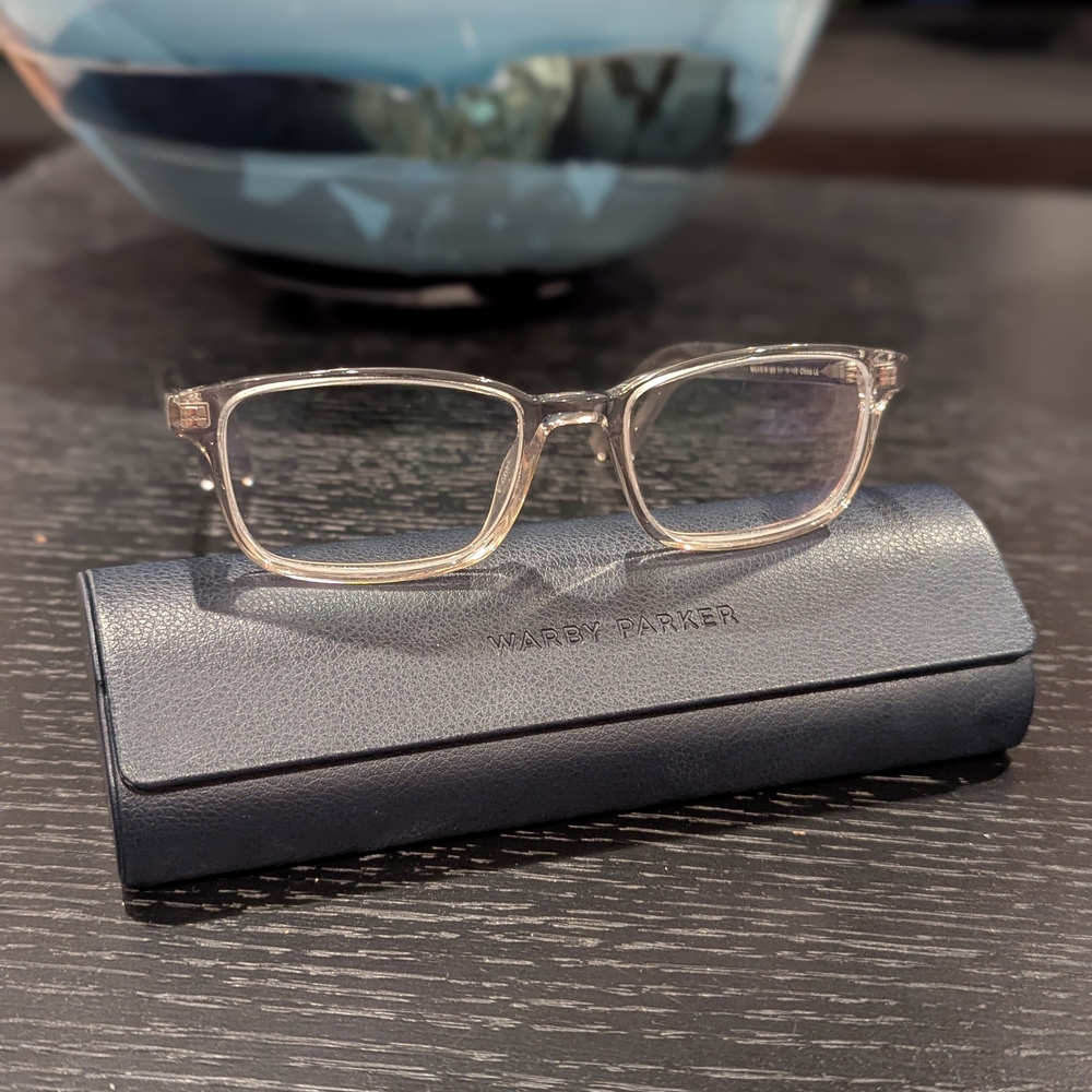 Warby Parker Clear Glasses with Case